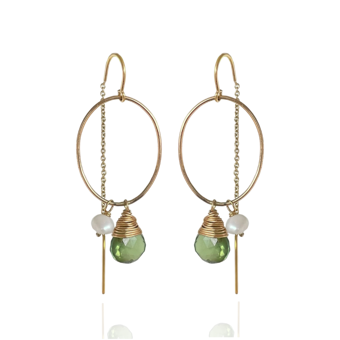 Kiribati Green Apatite Threader