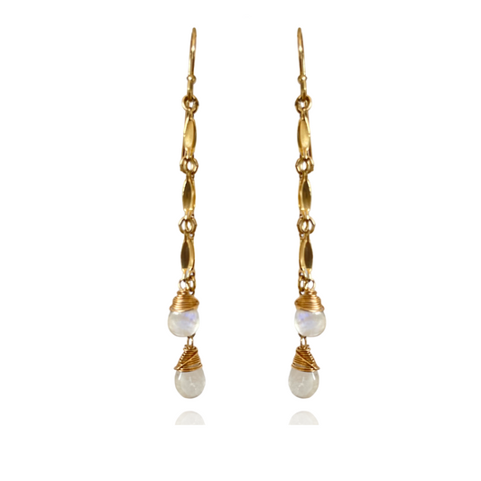 Double Victoria Moonstone Drops