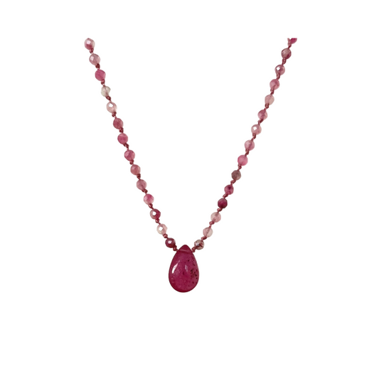Halawa Pink Moonstone Necklace