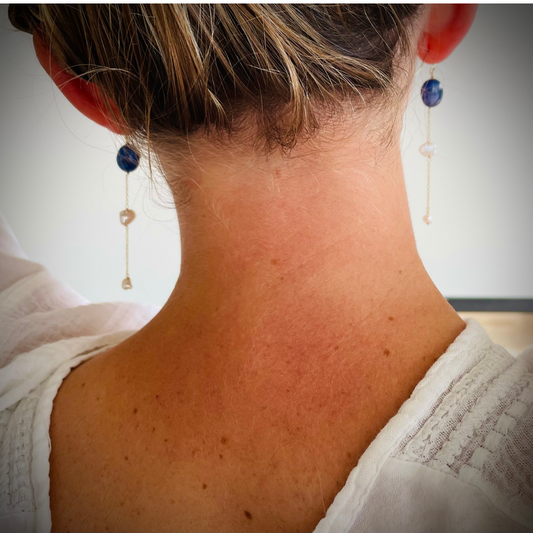 Huahine Blue Sapphire Dangles