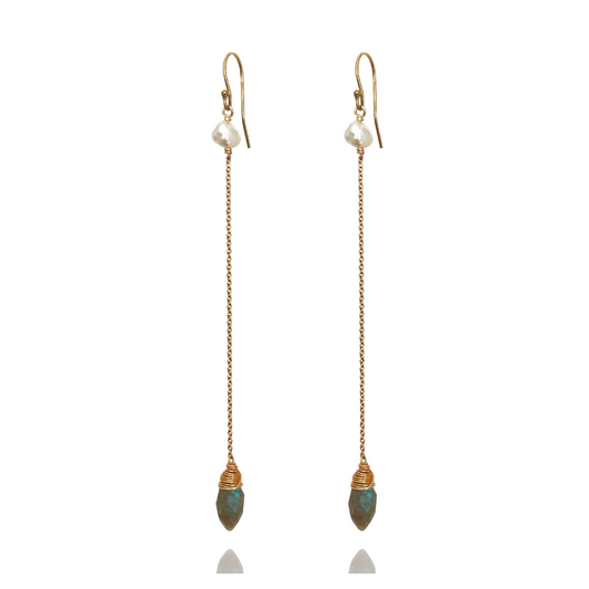 Kailua Labradorite Marquise Drops