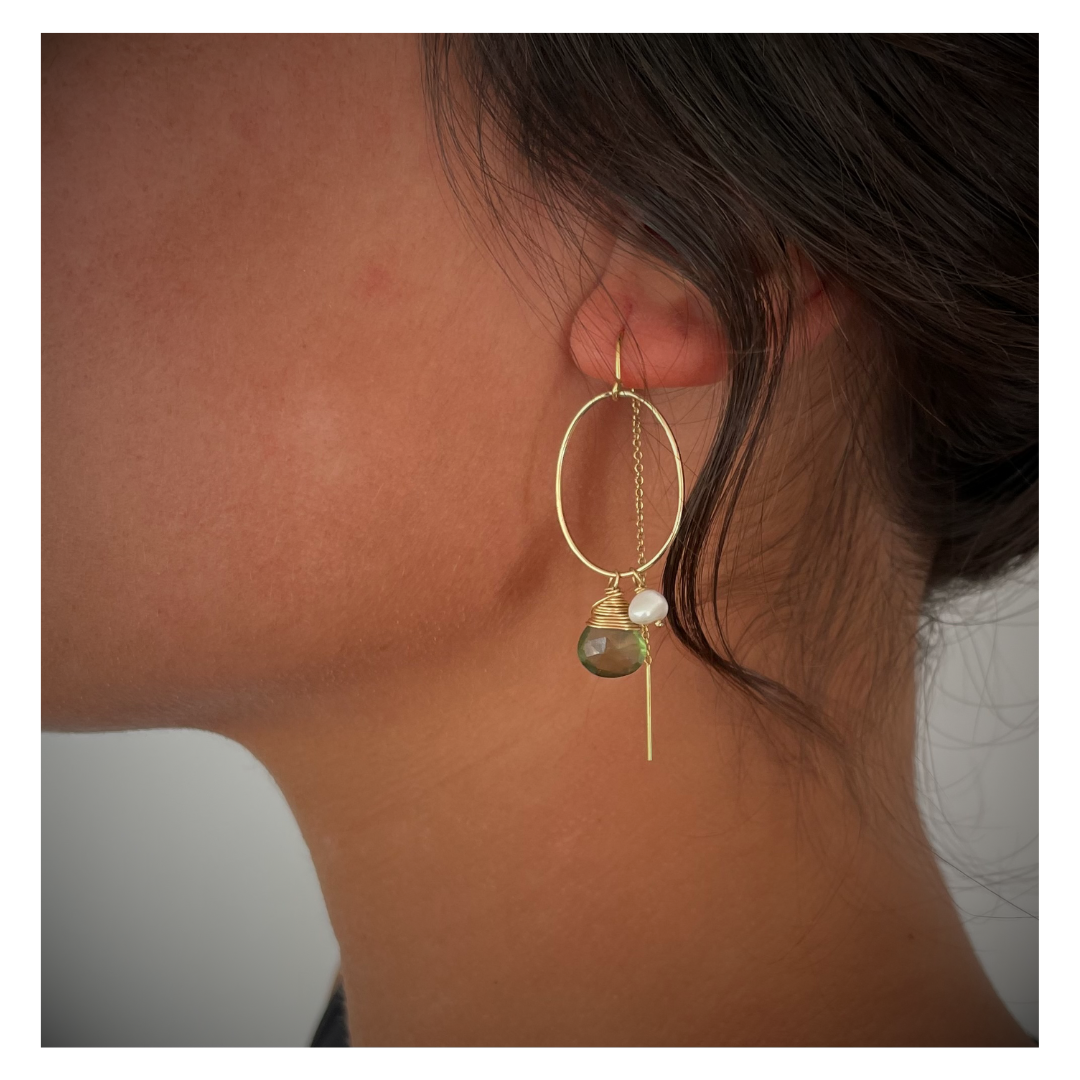 Kiribati Green Apatite Threader