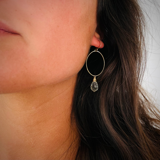 Kula Green Amethyst Dangles