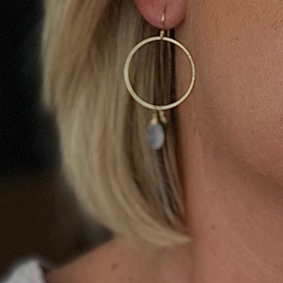 Samana Chalcedony Hoops