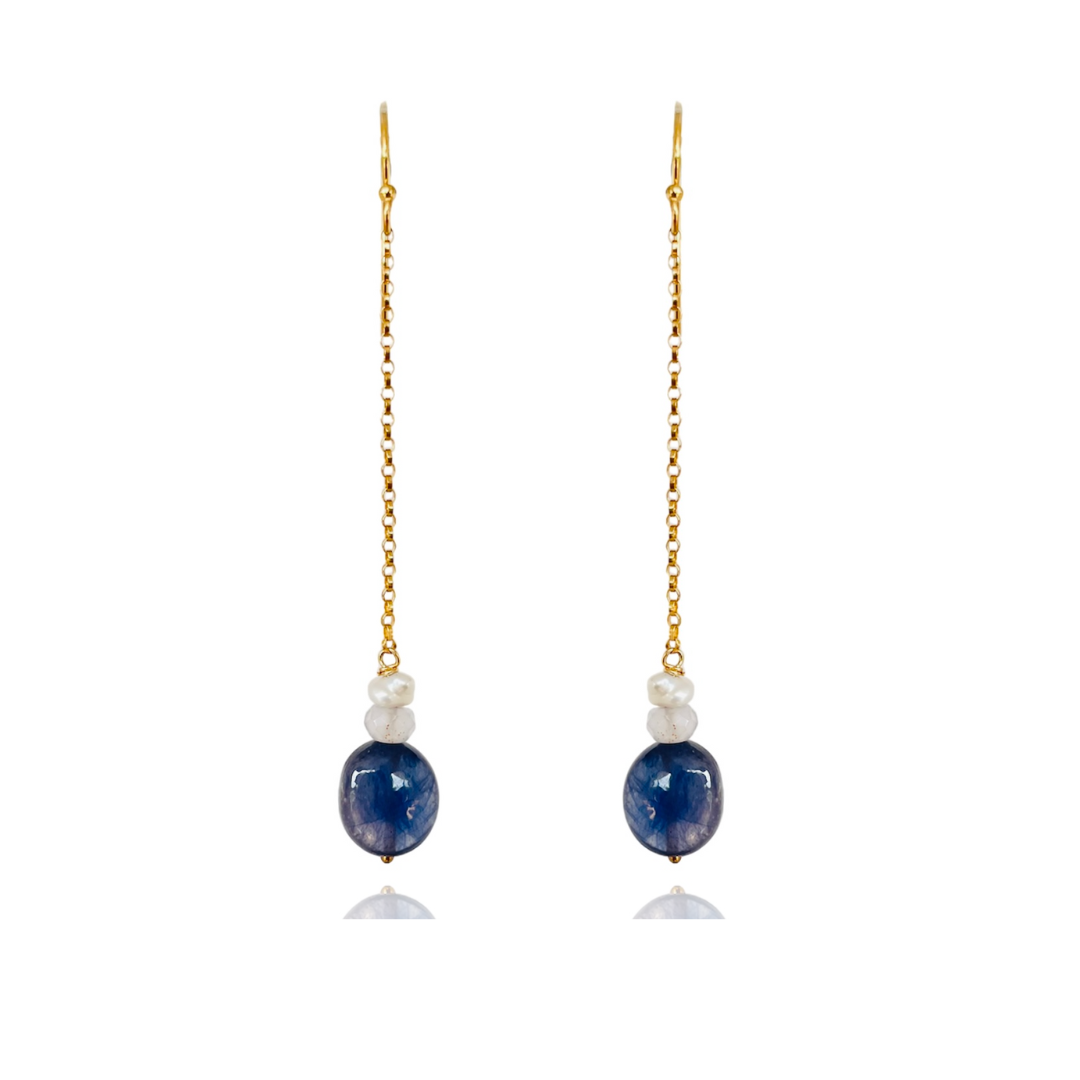 Turipoa Blue Sapphire Dangles