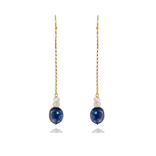Turipoa Blue Sapphire Dangles