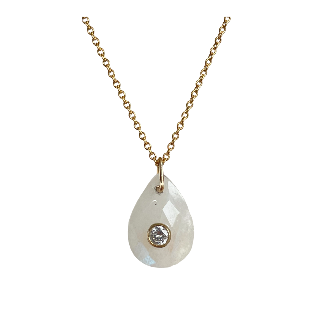 Swan Moonstone Necklace
