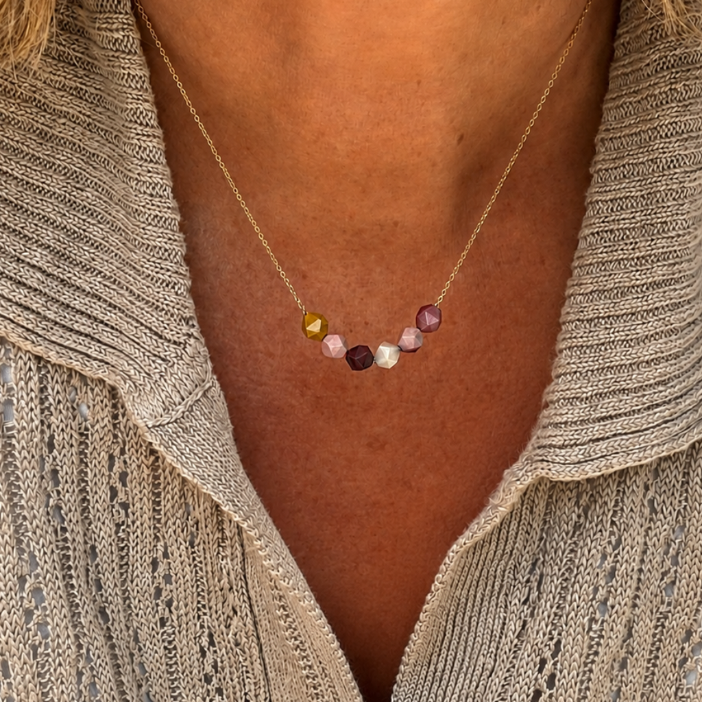 Necklace Mookaite  Earth & Light