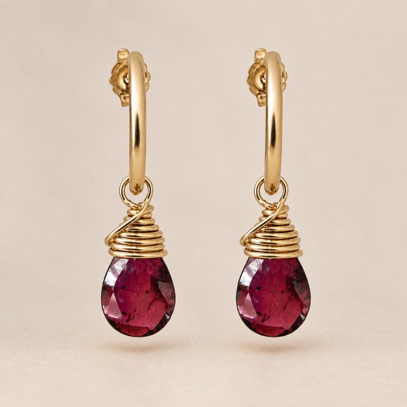Garnet Hoops