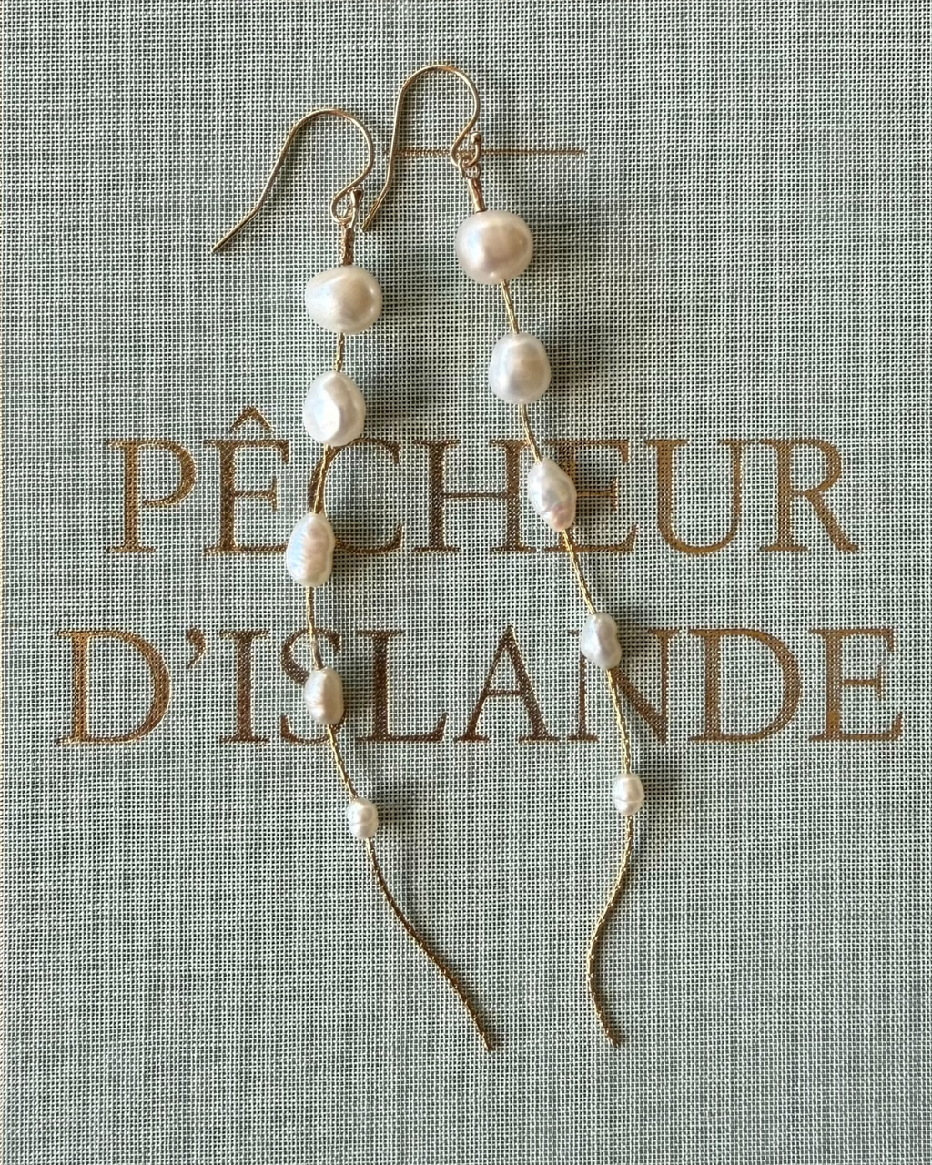 Long Baroque Freshwater Pearl Earrings – 14 K Gold-Filled