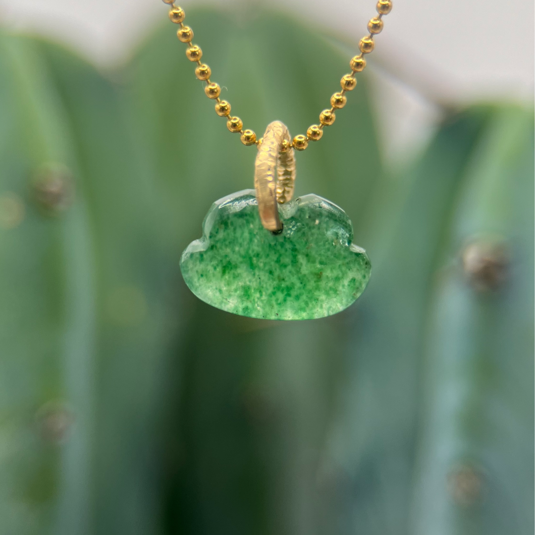 Ao Green Strawberry Quartz Necklace