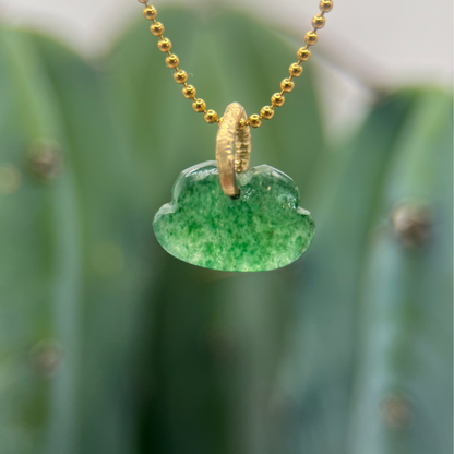 Ao Green Strawberry Quartz Necklace