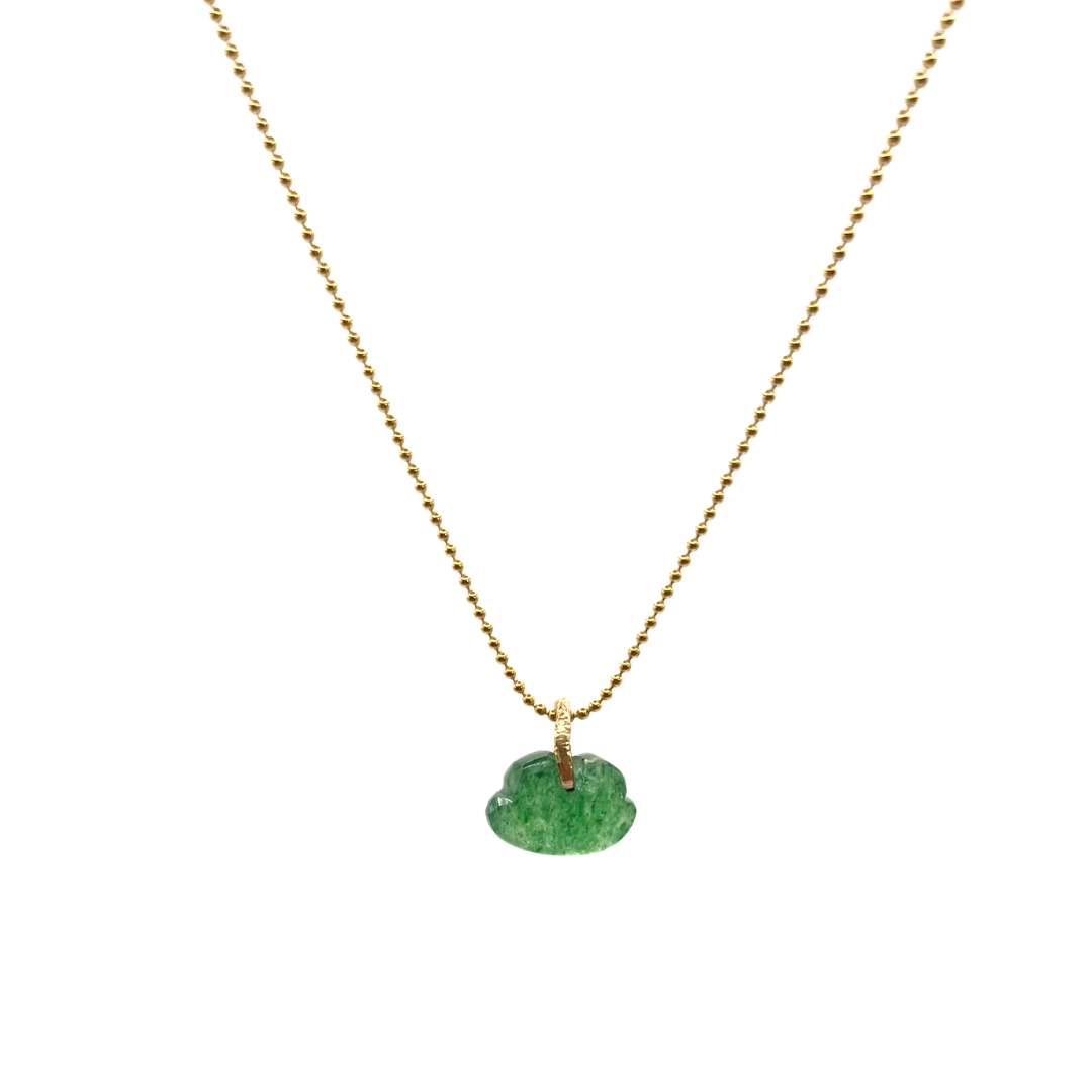 Ao Green Strawberry Quartz Necklace