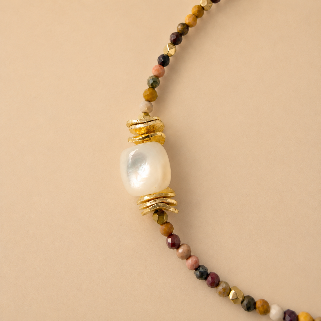 Bracelet Mookaite Nacre