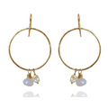 Corfu Chalcedony Hoops