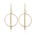 Hiva Moonstone Hoops