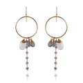 Honolulu Chalcedony Hoops