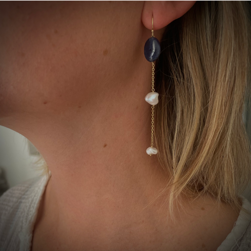 Huahine Saphir Bleu BO Pendantes