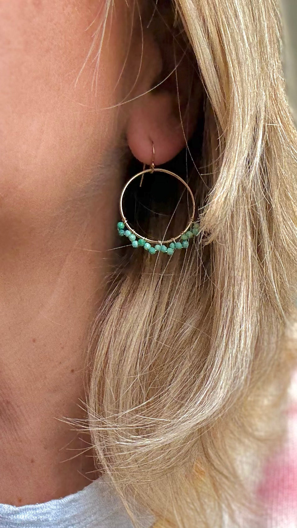 Turquoise Hoops Lagoon