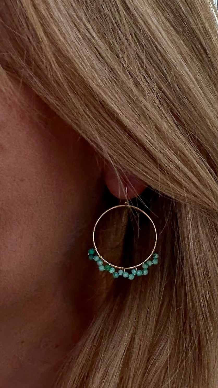 Turquoise Hoops Lagoon