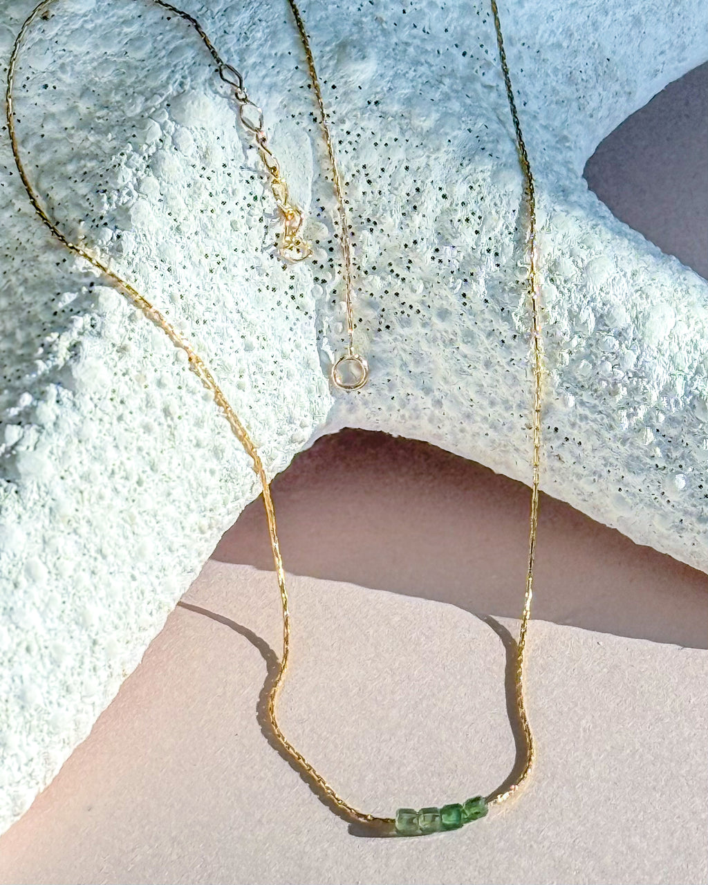 Kira Necklace Apatite Dice