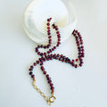 Garnet Necklace - Knotted