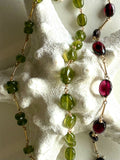 Bracelet Vesuvianite - Oval Beads