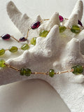 Bracelet Vesuvianite - Faceted Beads