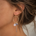 Honolulu Chalcedony Hoops