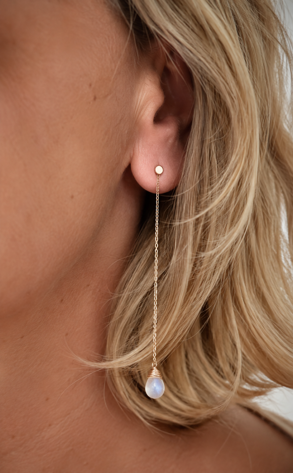 Moana Moonstone Long Drops