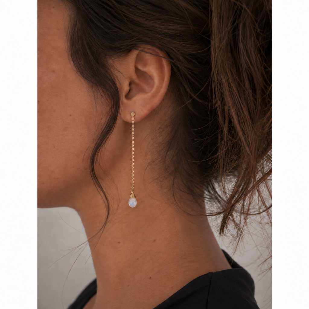 Moana Moonstone Long Drops