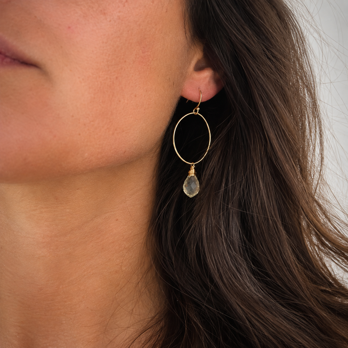 Kula Green Amethyst Dangles