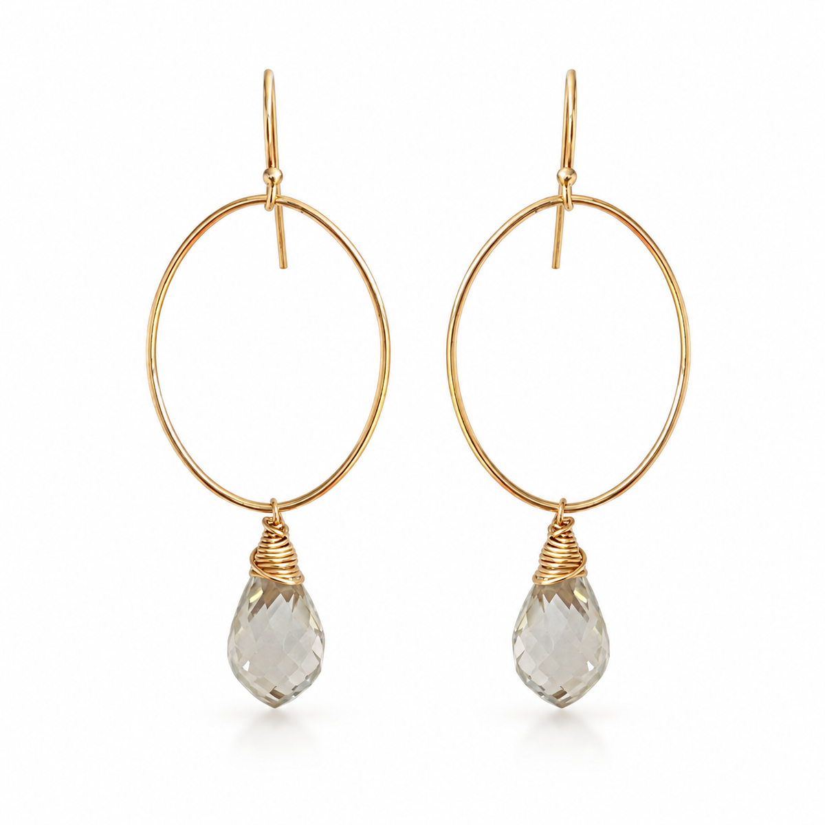 Kula Green Amethyst Dangles