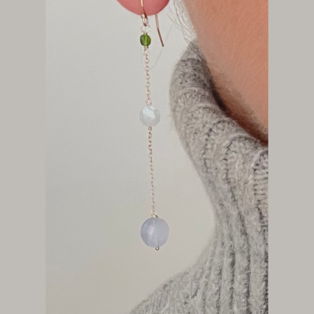 Izu Chalcedony Dangles