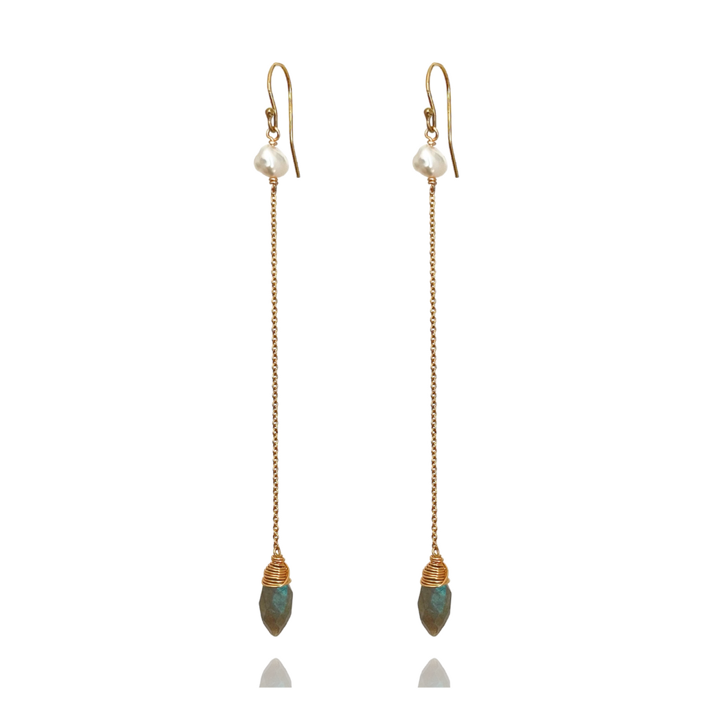 Kailua Labradorite Marquise Drops
