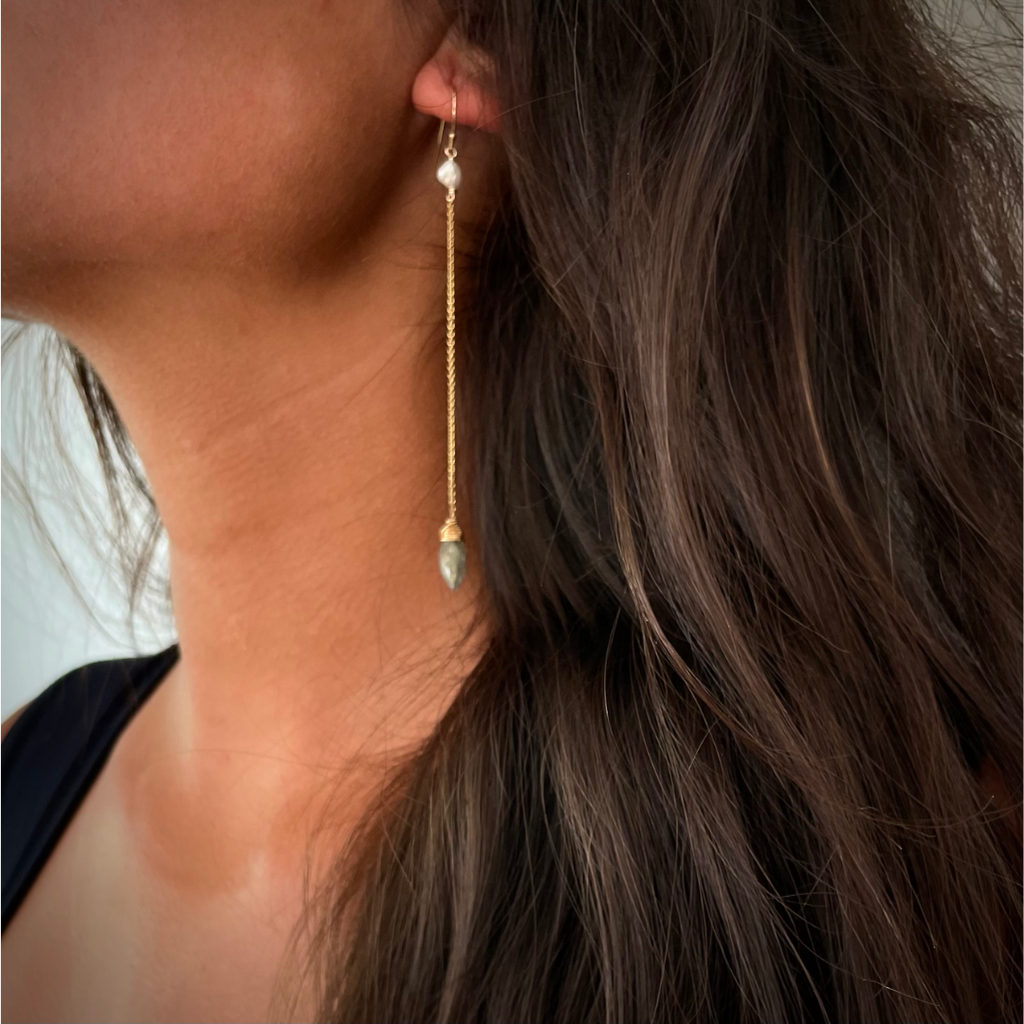 Kailua Labradorite Marquise Drops