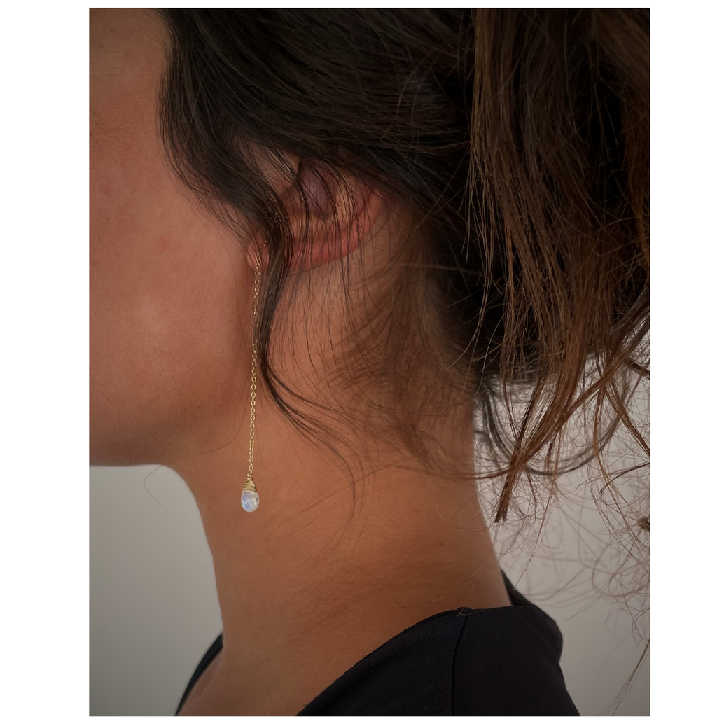 Moana Moonstone Long Drops