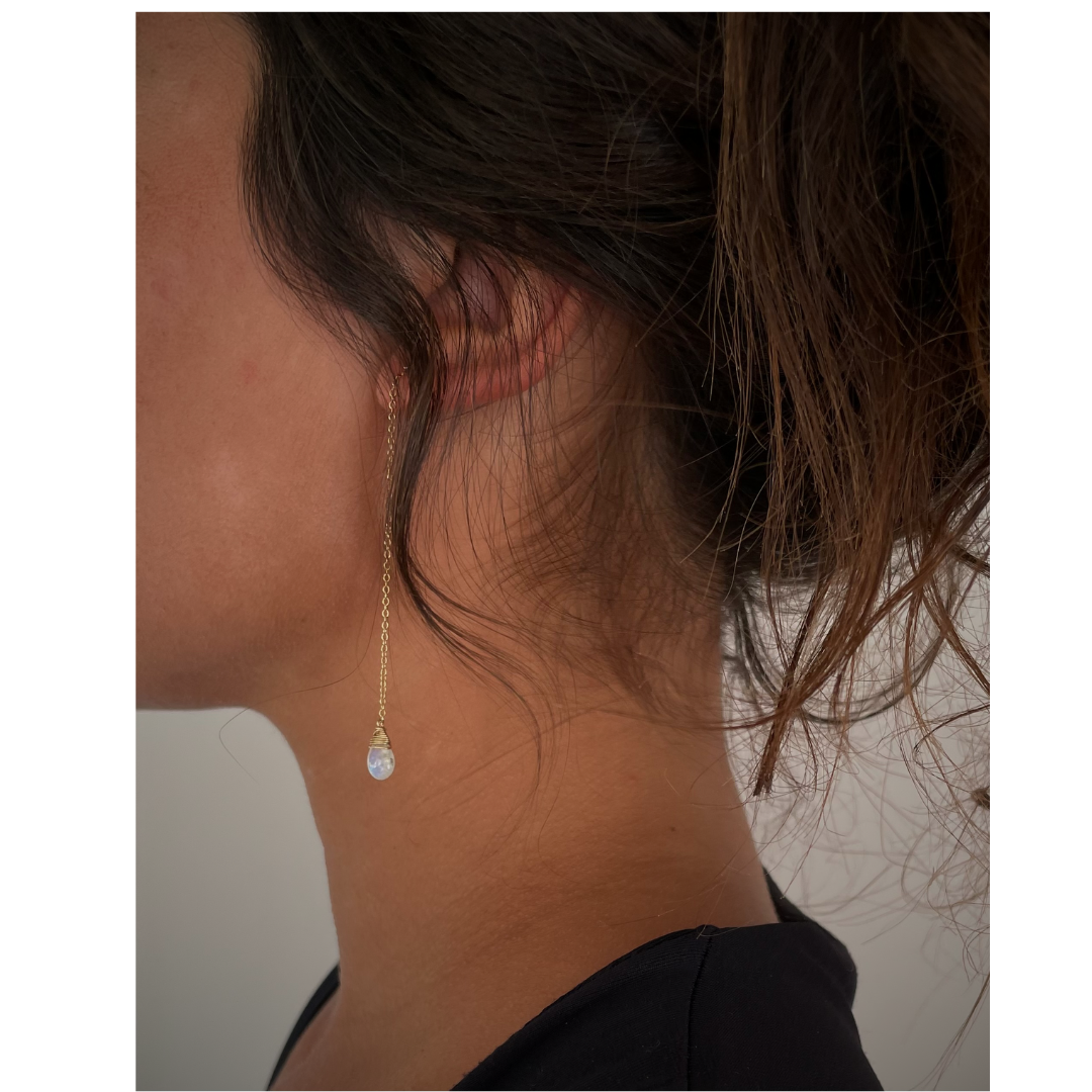 Moana Moonstone Long Drops