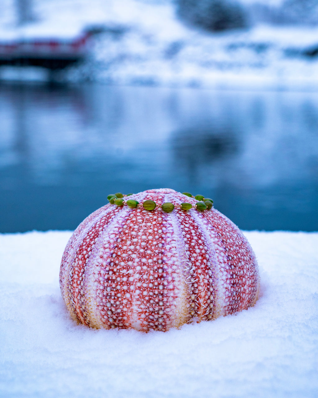 Bracelet Vesuvianite - Oval Beads