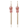 Paholoi Strawberry Quartz Dangles