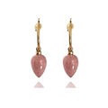Vava Strawberry Quartz Hoops