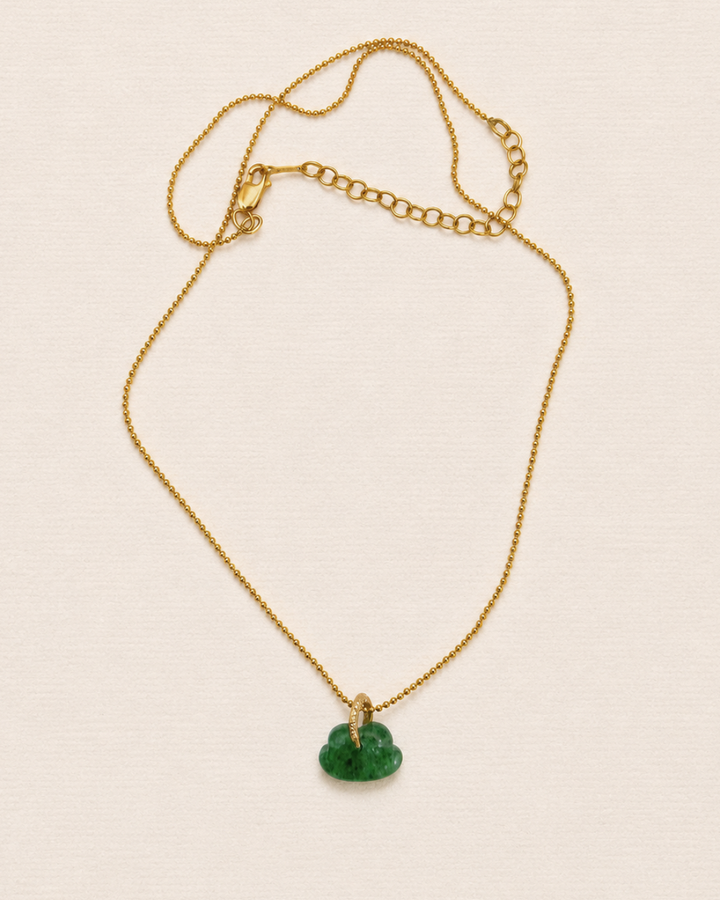 Ao Quartz Fraise Vert Collier