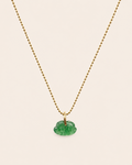 Ao Quartz Fraise Vert Collier