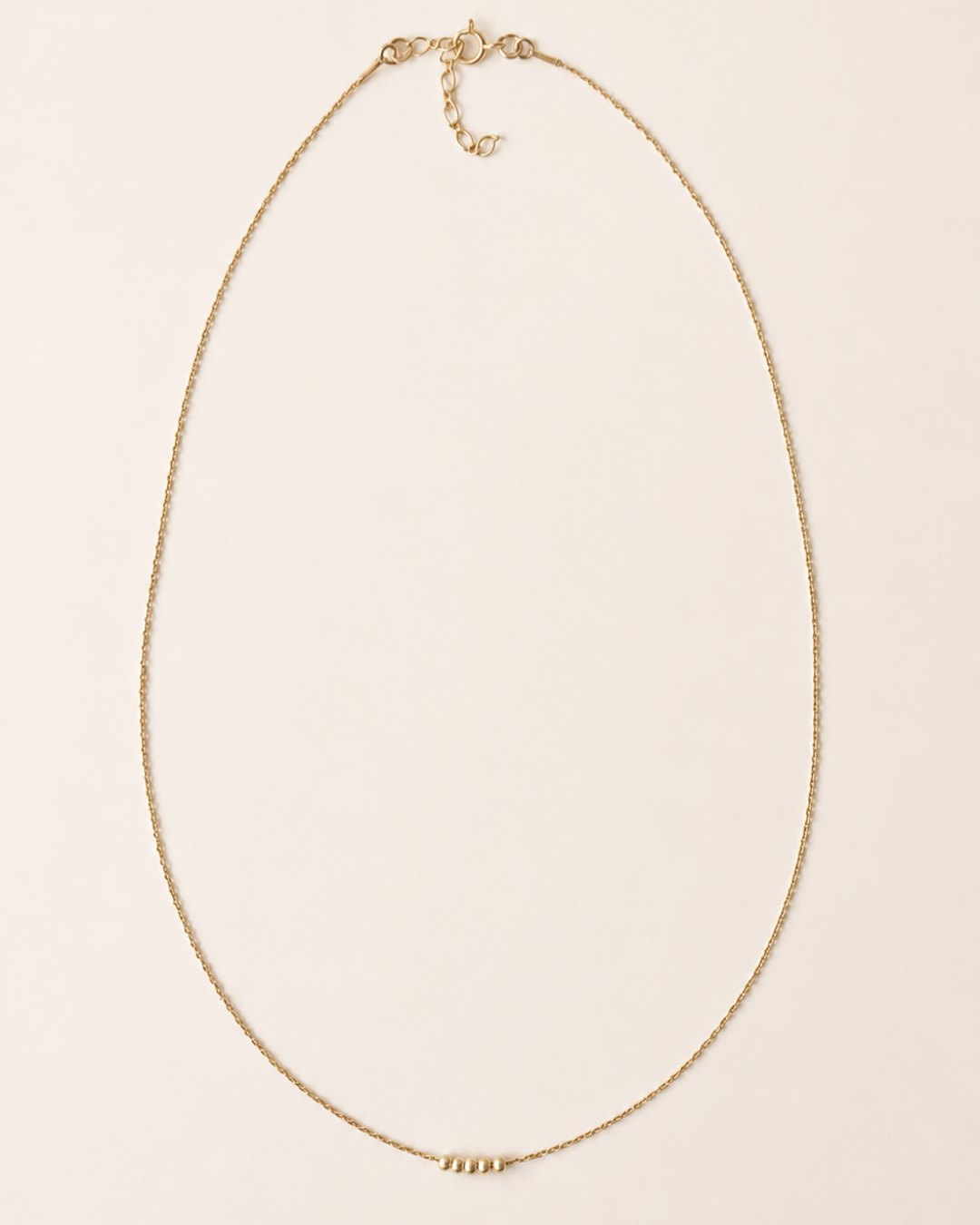 Necklace Le 5 - Gold Filled Beads