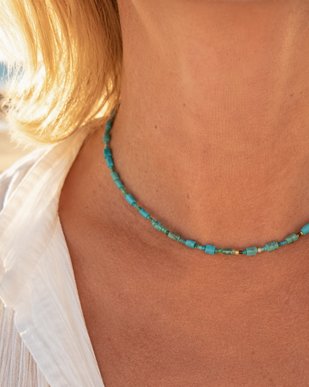 Collier Turquoise Afghane