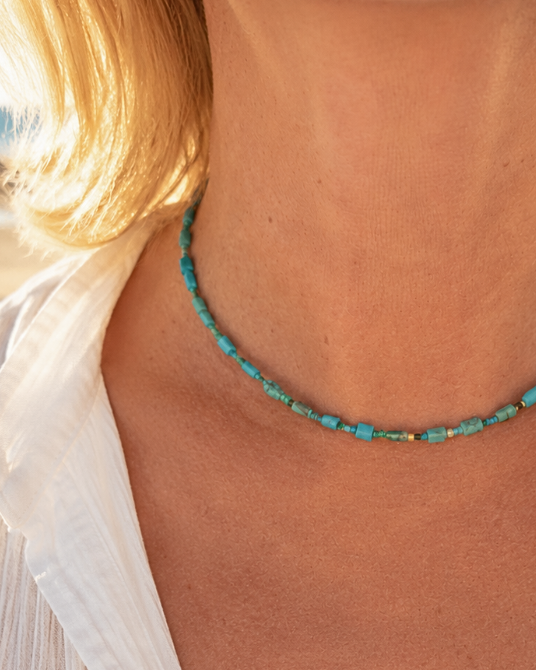 Collier Turquoise Afghane