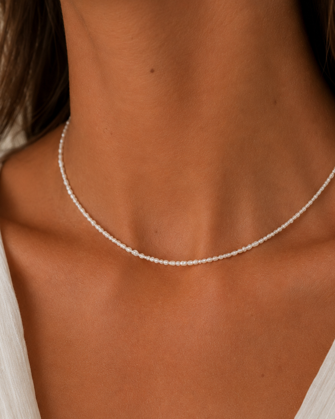 Necklace Aurore - Freshwater Pearl