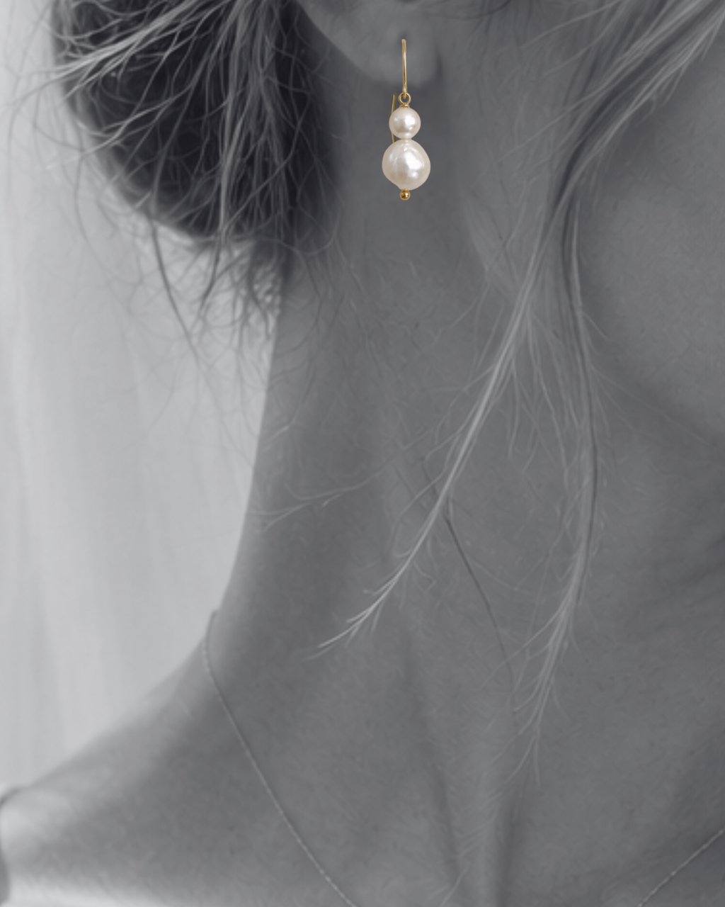 Earrings Cléo - Freshwater Pearl
