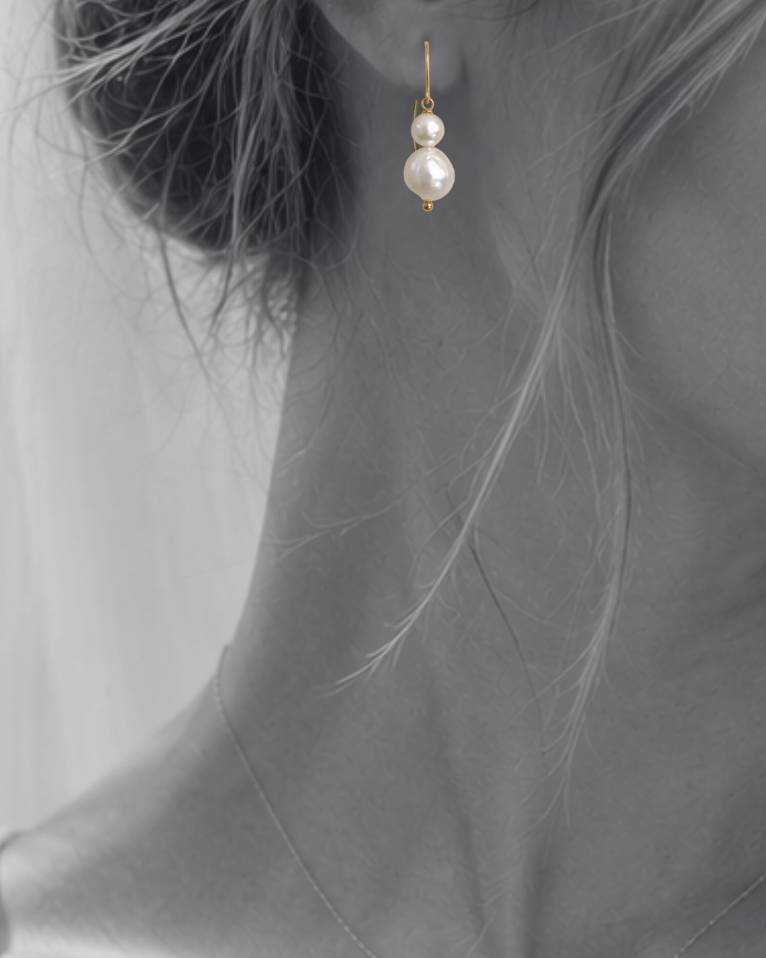 Earrings Cléo - Freshwater Pearl