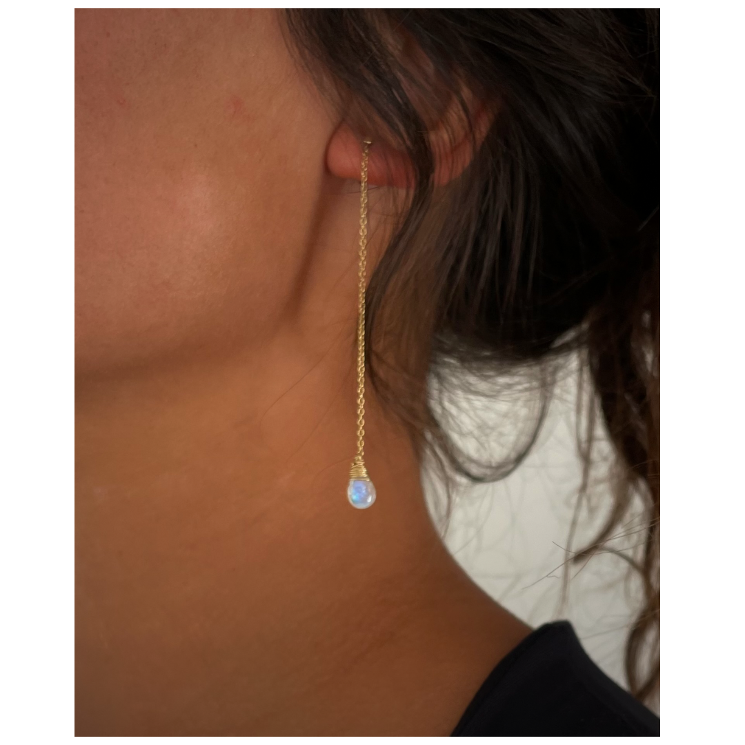 Moana Moonstone Long Drops